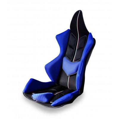 ふるさと納税 蒲郡市 自動車用シートクッション アメージングGT アルティメット　ブルー×イタリアカラー_【G0062】