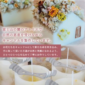 ボタニカルキャンドルランタン ブルー系