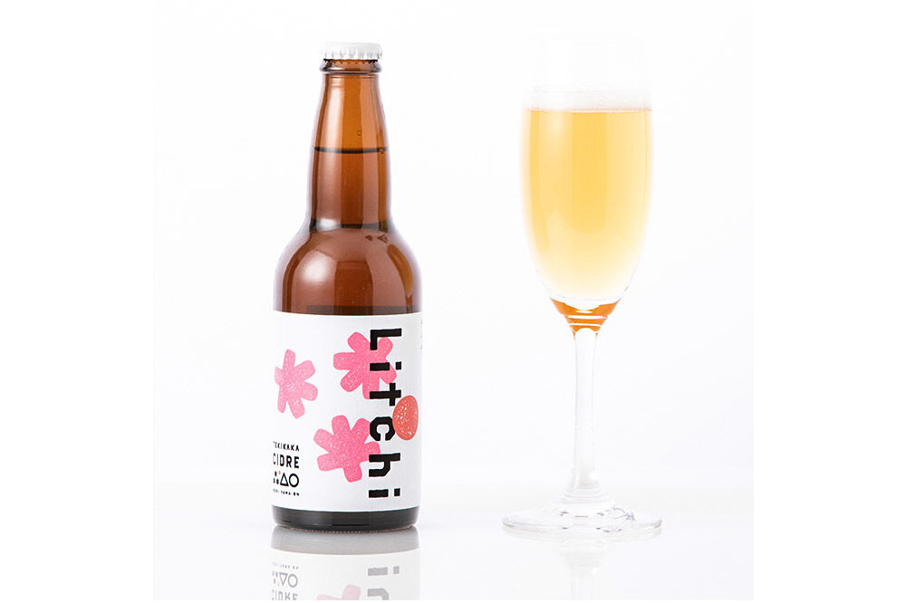 未来を育てるりんごのお酒 テキカカシードル（ライチ） 330ml×6本 お酒 青森 弘前 林檎 リンゴ [もりやま園 シードル スパークリングワイン りんご りんご酒 果実 果物 酒 発泡ワイン 美味