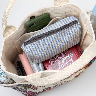 ふるさと納税 八重瀬町 【琉球帆布】お散歩バッグ / 紅型ブルー |  | 03