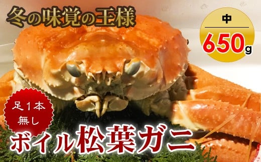 【魚倉】足１本なしボイル松葉ガニ（中６５０ｇ） 訳あり 松葉ガニ カニ ズワイガニ カニ爪 ボイル 冷蔵