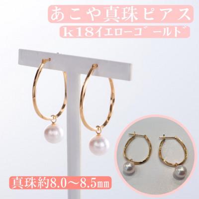 ふるさと納税 鳥羽市 アコヤ真珠フープピアス(4)(W-14) | 