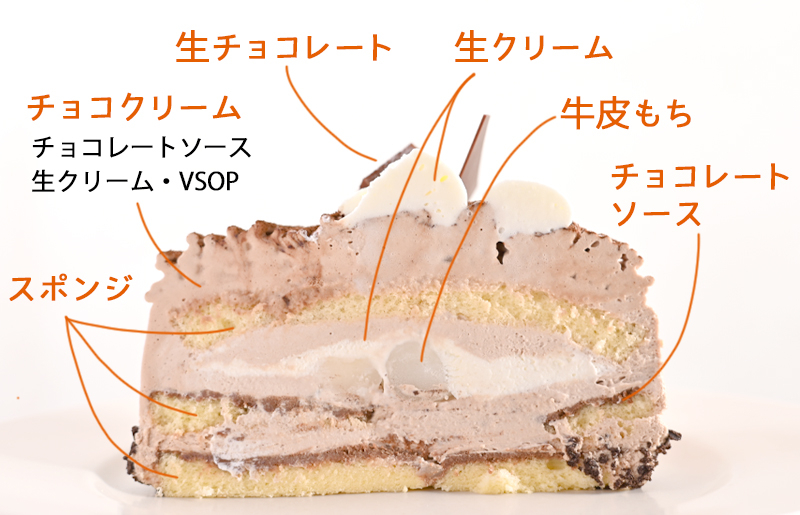 生チョコモンブラン （冷凍ケーキ） 12cm×1台【洋菓子 スイーツ おやつ てんさい糖 冷凍ケーキ】 099H2838