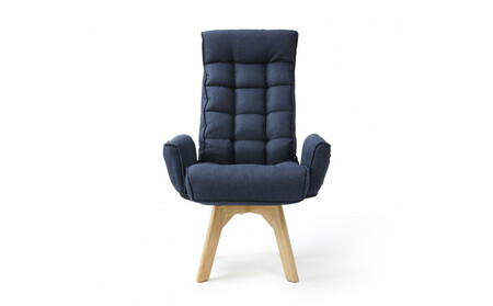 イス 回転ファブリックチェア　ハイバック FACN-KHB ブルー