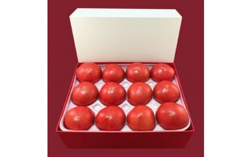 
古賀とまと農園の「CRYSTAL RED」1kg（化粧箱入り）
