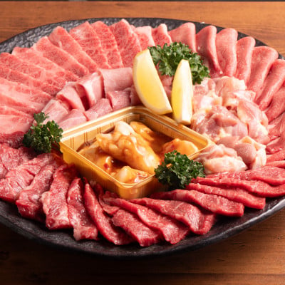 
            ＜のし付き＞＜お歳暮＞五種のバラエティー焼肉セット つけだれ付き 計1kg【1565789】
          