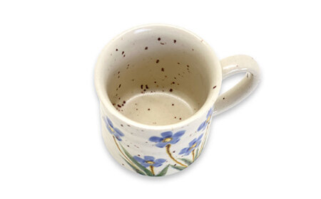 【美濃焼】ヴィンテージ マグカップ ボタニカル 〜Blue Blossom ブルーブロッサム〜【株式会社虔山】昭和 アメリカ雑貨 レトロ[MHJ008]