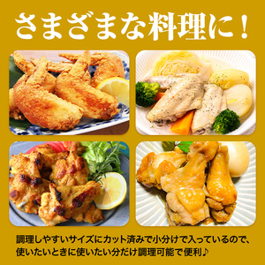 【3ヶ月定期便】 九州産 手羽先（500g×4袋）・手羽元（500g×4袋）セット 計4kg 鶏肉 肉 鶏 手羽 唐揚げ 詰め合わせ セット 冷凍 九州 国産 熊本県 菊池市 送料無料《お申込み翌月か