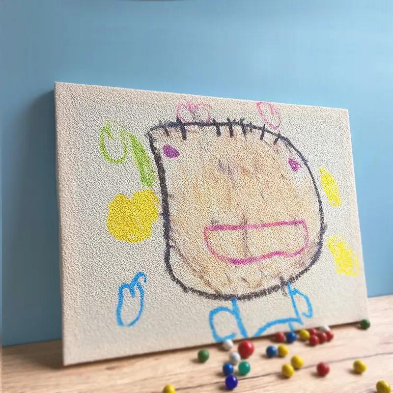 【インテリア 雑貨】子供の絵や写真で作る丹後ちりめんテキスタイルボード　30cm×40cm　インテリア雑貨／絵画／インテリアアート