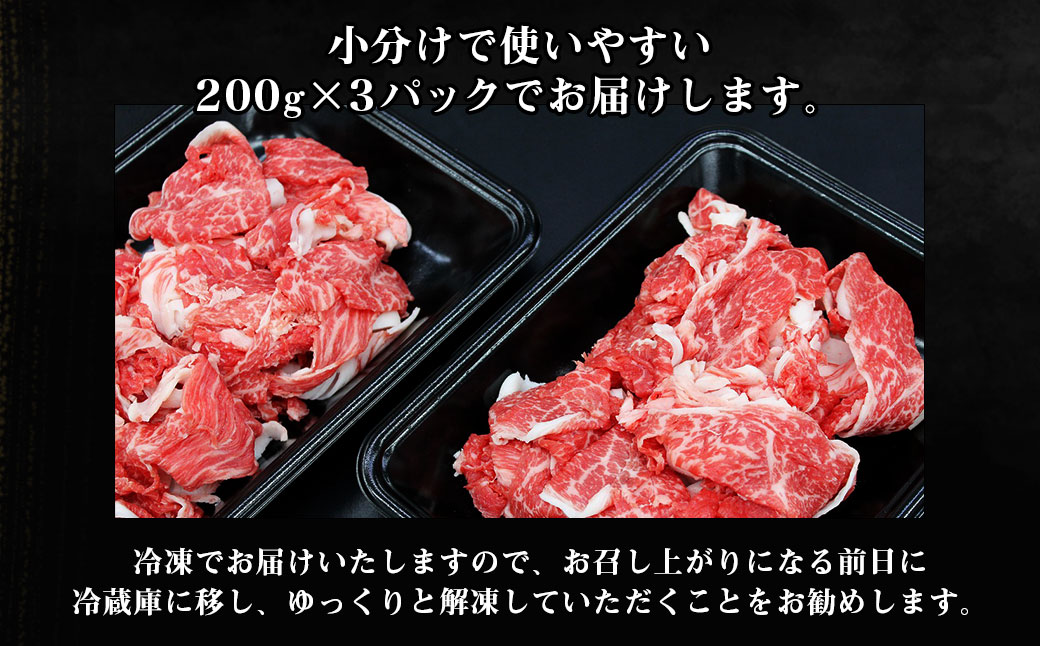 SS-405　松阪牛 小間切れ 600ｇ 家庭用 小分け 国産 肉_イメージ4