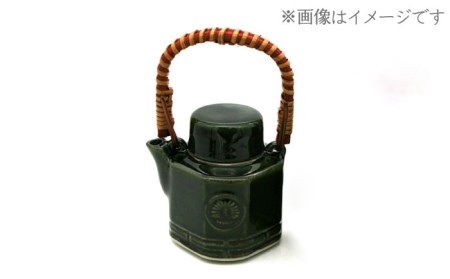 【美濃焼】高田焼 汽車 土瓶 セット (織部色)【まる忠】 土瓶急須 土瓶 小 急須 きゅうす 高田焼 土瓶蒸し レトロ ティーポット [TCN004]