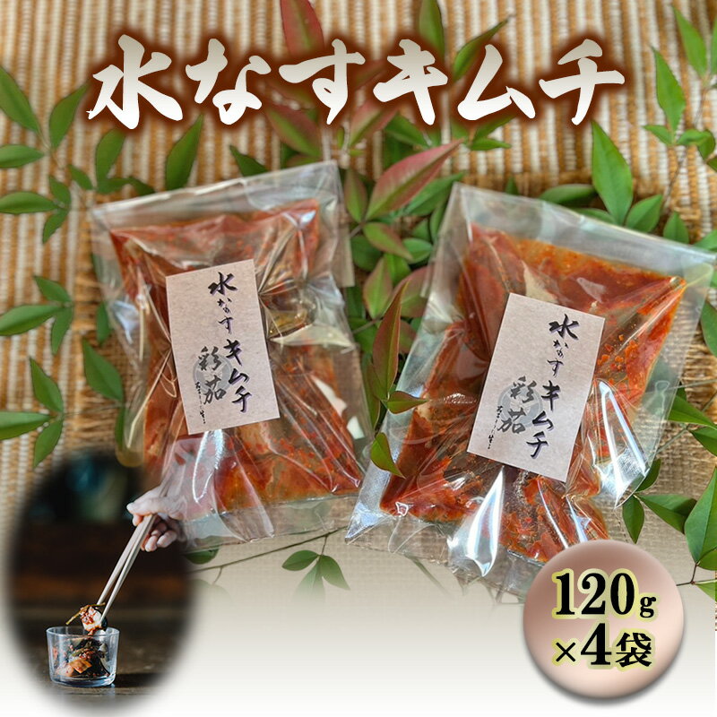 【ふるさと納税】水なすキムチ【120g×4】