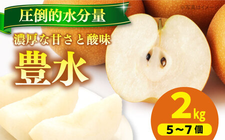 【先行予約】【9月上旬から順次発送】特選 豊水 梨2kg（5個から7個入り） 愛媛県大洲市/幸野観光なし園［AGBD005］梨 梨 梨 梨 梨 梨