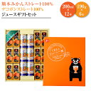 【ふるさと納税】熊本みかんストレートジュース・デコポンストレートジュース ギフトセット(みかん200ml×12本＆デコポン190g×6缶) デコポンジュース でこぽんジュース みかんジュース 蜜柑ジュース ミカンジュース オレンジジュース 紙パック 缶 国産 九州 熊本県 送料無料