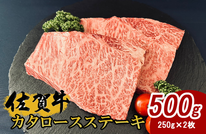 
佐賀牛カタロースステーキ約250gｘ2枚 J1009
