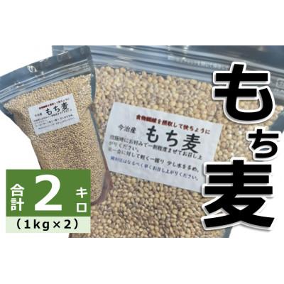 ふるさと納税 今治市 今治産　もち麦(1kg×2袋)【LB01320】
