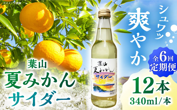 
            【全6回定期便】葉山夏みかんサイダー（12本入り） / ジュース 炭酸 ミカン 神奈川県 特産品【リカーズかさはら】 [ASBB005]
          