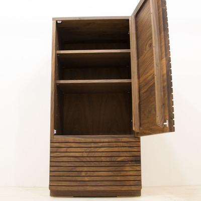 ふるさと納税 大川市 【大川家具】無垢材　サイドキャビネット　風雅　キャビネット幅490【設置付き】WN【右開き】 |  | 02