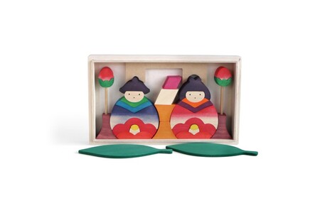 ひな祭り 椿びな もうせん用フェルト付・台座用葉2枚付 ひな人形 ひな飾り