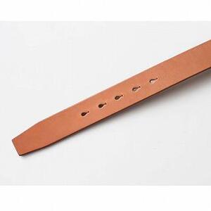 【minca】栃木レザーの希少な「ハーネスレザー」使用の贅沢な1枚革のレザーベルト/タン(生成)/幅35mm　HL-B02/TAN【38インチ 96.5cm】