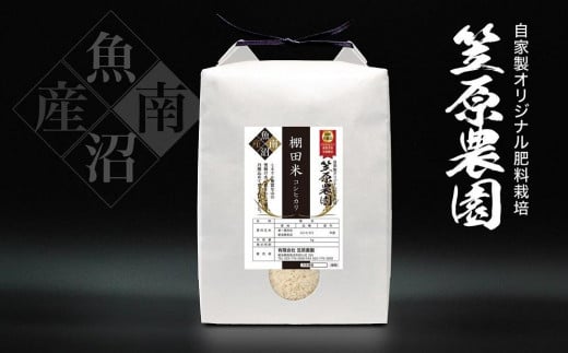 【令和７年産新米予約／令和７年（2025年）９月下旬より順次発送】南魚沼産 笠原農園 棚田米コシヒカリ ５kg