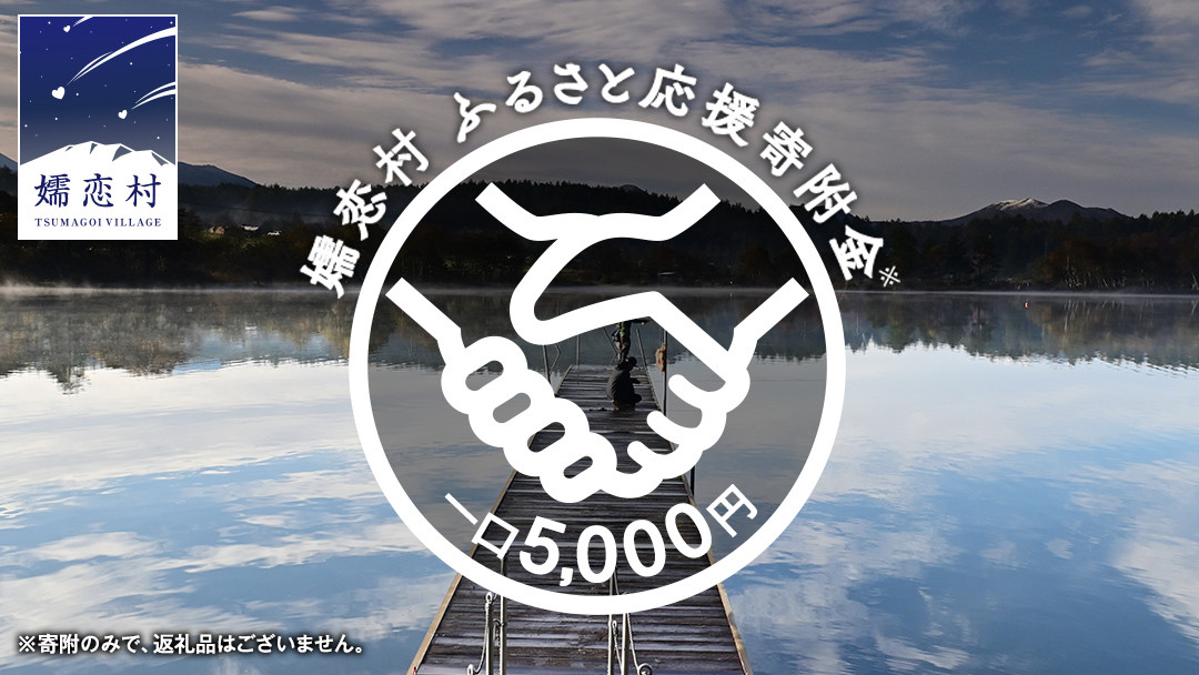 
【返礼品なし】群馬県 嬬恋村 ふるさと応援寄附金 5000円 寄附のみの応援 寄附のみ 返礼品なし 返礼品無し [AO016tu]
