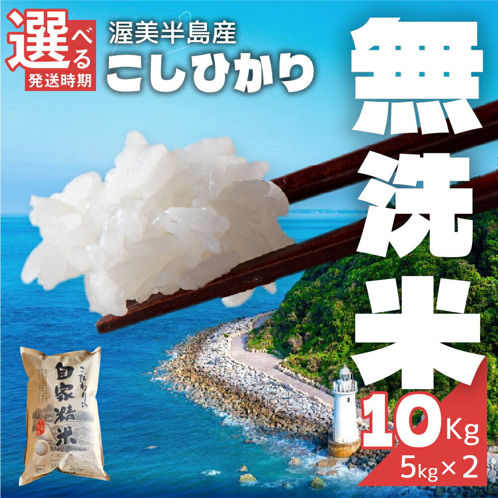 【ふるさと納税】無洗米 コシヒカリ 10kg ( 5kg × 2袋 ) 令和7年産 無洗米 米 白米 精米 国産 訳あり こしひかり 無洗米 簡易包装 備蓄米 より おいしい 送料無料 えらべる 発送時期 10キロ お米 コメ こめ おこめ お米 米 常温 定期便 人気