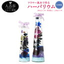 【ふるさと納税】フラワー風水で作るハーバリウム 仕事運 2本セット 200ml×1本 専用箱入 120ml×1本 プリザーブドフラワー ドライフラワー 運気別 送料無料