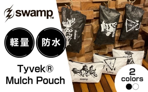 【白】【2色展開オリジナルポーチ】Tyvek®︎ Mulch Pouch サコッシュ ポーチ キャンプ 人気 アウトドア 旅行 フェス 登山 ソロキャンプ 島根県雲南市/swamp™︎ [AIDX003-2]