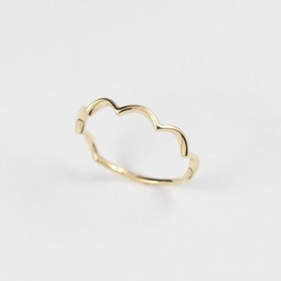 ふるさと納税 山梨県 【山梨県】【ジュエリー】K10 nami/ナミ リング 3号 |  | 01