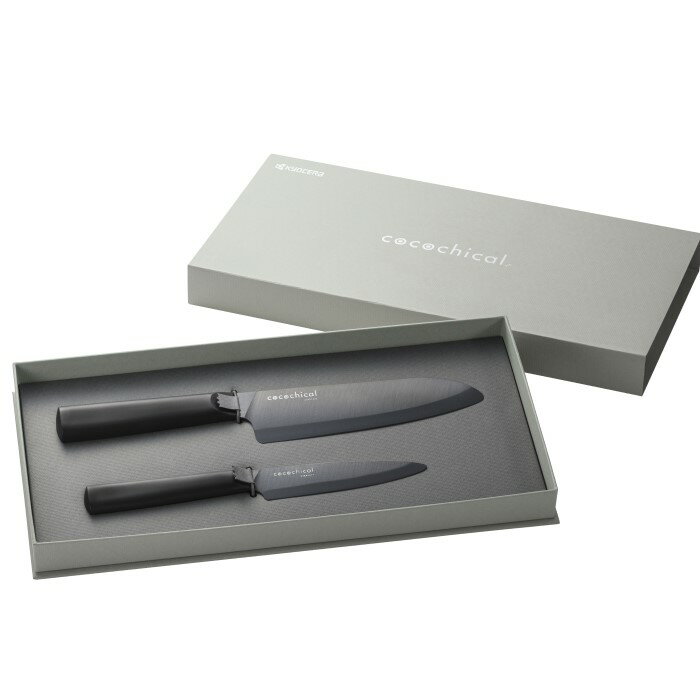 【ふるさと納税】京セラ ココチカルシリーズ セラミックナイフ 黒 セット 11cm 16cm フルーツナイフ 三徳包丁 セラミック 包丁 ナイフ ココチカルナイフ ブラック 切れ味 長持ち キッチン用品 台所用品 鹿児島県 薩摩川内市 送料無料