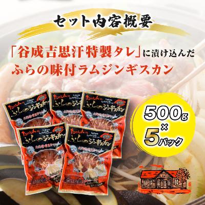 ふるさと納税 富良野市 【臭みがない】富良野の名産　ふらの味付ラムジンギスカン500g×5パック |  | 01