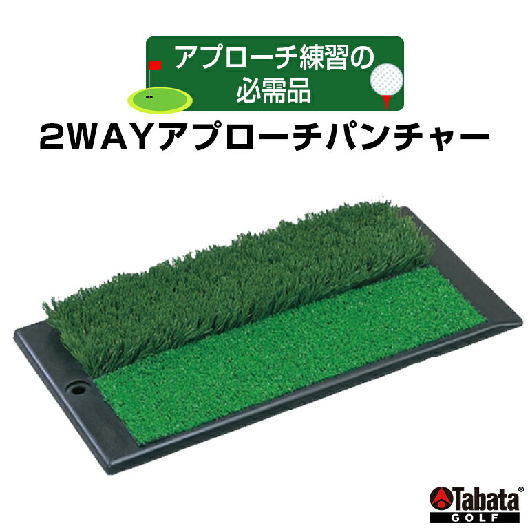 【ふるさと納税】2026年4月下旬ごろから順次発送予定 タバタ Tabata 2WAYアプローチパンチャーGV0260 ゴルフ ゴルフ用品 練習 ゴルフ練習 茨城県 練習器具 ラフマット ラフ フェアウェイ フェア トレーニング アプローチ練習 アプローチ 【テンポイント（株）】【ho1321】