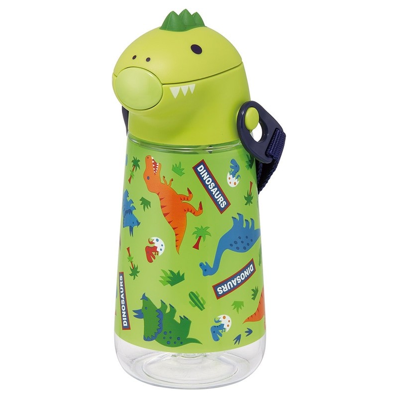
            ダイカットストローボトル 420ml ディノサウルス スケーター〈skater〉 ディノサウルス 恐竜 ダイナソー 水筒 透明 奈良県 奈良市 なら 6-339
          