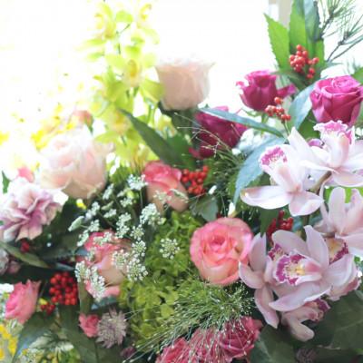 ふるさと納税 筑西市 お正月のお花のアレンジメント*LLサイズ/花瓶不要!届いてそのまま飾れるフラワーアレンジ |  | 03