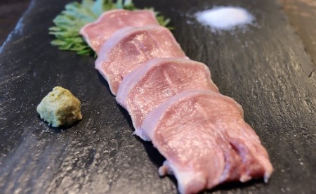 【高知県大月町産ブランド豚】 力豚 極上厚切り豚タン　500g