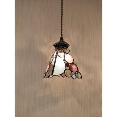 ふるさと納税 基山町 ステンドグラス《シャボン玉ペンダントランプ》ピンク |  | 01