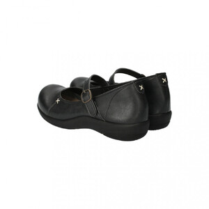 1本ベルトコンフォートシューズ｜ブラック L(24.0cm) レディース スリッポン 幅広 甲高 外反母趾 ゆったり幅 大人気 靴