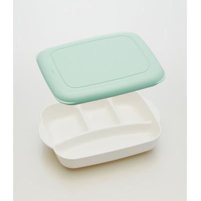 ふるさと納税 奈良市 フタ付き 作り置きワンプレート(L) 840ml LHM2N グリーン 3-047 522260 |  | 01