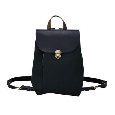 ふるさと納税 豊岡市 豊岡鞄　エルダー2  ミニリュック　クロ