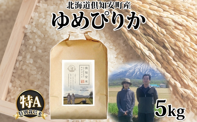 
                  【2026年2月出荷】北海道 倶知安町産 ゆめぴりか 特別栽培米 精米 5kg 米 特A 白米 お米 道産米 ブランド米 契約農家 ごはん 炊き立て ご飯 もちもち  国産 人気 お取り寄せ ギフト 贈り物 備蓄 保存 おまとめ買い ショクレン
                