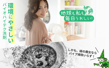 緑の魔女キッチン5L×1本 洗剤+パイプクリーナー機能付き環境配慮型洗剤 | 茨城県 龍ケ崎市 洗剤 環境 エコ やさしい 手肌 優しい 弱酸性 パイプクリーナー 詰まり 臭い キッチン 台所洗剤 植