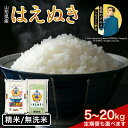 【ふるさと納税】 令和6年産 新米 山形県産 はえぬき 5kg 10kg 20kg 【容量・発送時期・定期便が選べる】2024年 精米 無洗米 白米 米 お米 ごはん 節水 時短 冷めてもおいしい FYN1-131var