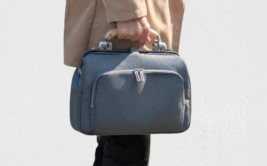 豊岡鞄 for the blue ミニダレスバッグ 3701 オーシャンブラック / 足立 ダレスバッグ コンパクト 3WAY 手提げ リュック ショルダーバッグ タブレット 収納 レディース メンズ