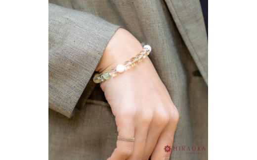 あらゆる悩みから自由になるための総合運パワーストーンブレスレット(開運02)･8mm玉 (18.4cm)