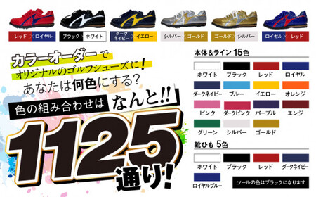 ゴルフ シューズ( カラー オーダー )履き心地 抜群 人気 初心者 フィット感 ジャガーズ創工