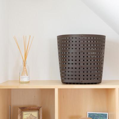 ふるさと納税 奥州市 暮らしを豊かにするシンプルで美しいかご M ダークブラウン バンドシー [AR028] |  | 02