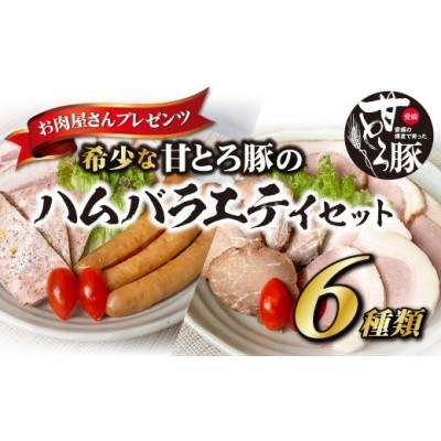 ふるさと納税 松山市 ＜お肉屋さんプレゼンツ＞希少な甘とろ豚のハムバラエティ6種セット