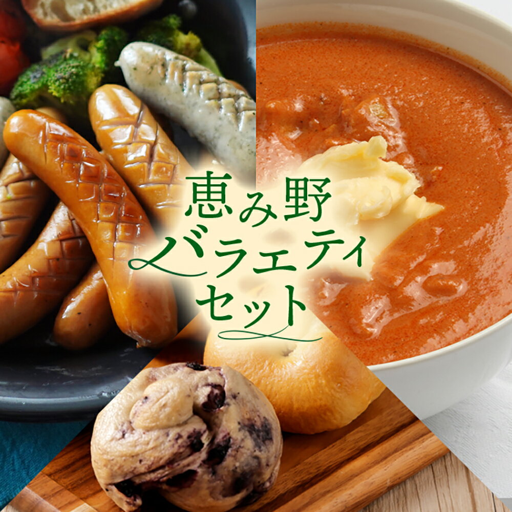 【ふるさと納税】恵み野バラエティセット トモヱベーグル ベーグル ファーマーズファクトリー ソーセージ ウインナー 無添加 放牧豚 カレー ネパールカレー スパイス コラボ セット 恵み野セット ふるさと納税 北海道 恵庭市 恵庭【33002802】