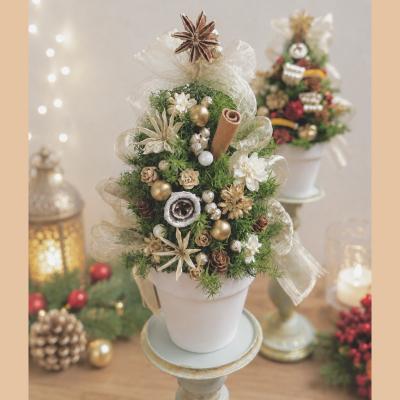 ふるさと納税 小牧市 クリスマスツリーとクリスマスリース セット(ホワイト) [133O19-02] |  | 01